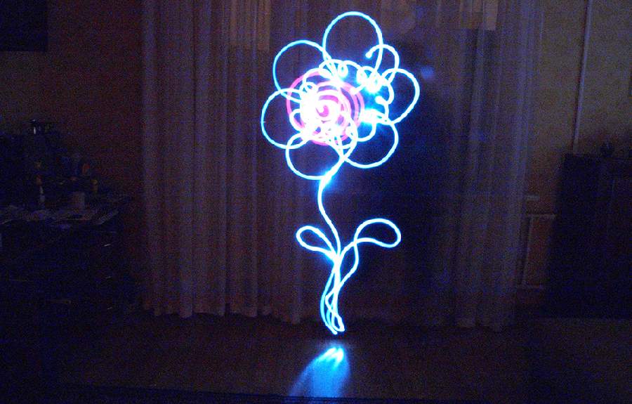 Show-taller de dibujo con luz